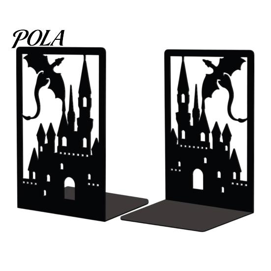 Resistant Bookends 1 Pair Metal Dragon Bookends, Fantasy Castle Decorative Book Ends Heavy-duty for Shelves, Heavy Duty Gothic Holders Home