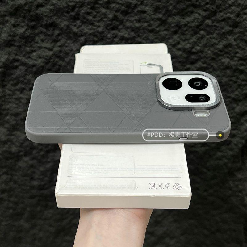 Für OPPO Find X9 Pro Find X9S Hülle Mode Matt PU-Leder Silikon Hartes Handycover Neues Modell Staubdicht Rutschfester Stoßfänger