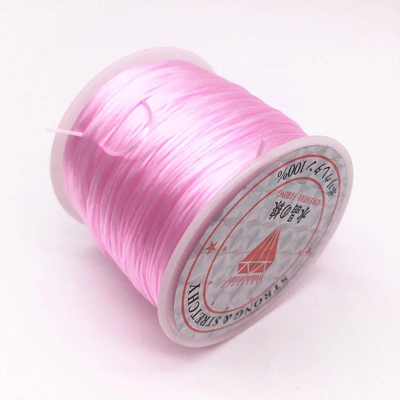 50M/Roll Colorful Flexible Elastic Crystal Line Rope Cord For Jewelry Making Beading Bracelet Wire Fishing Thread Rope