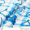 Moomin Check Fruit Moomin Fluffy H12 X W18 X D7cm Pouch, Blue, Cotton, 47-8317200, Approx.