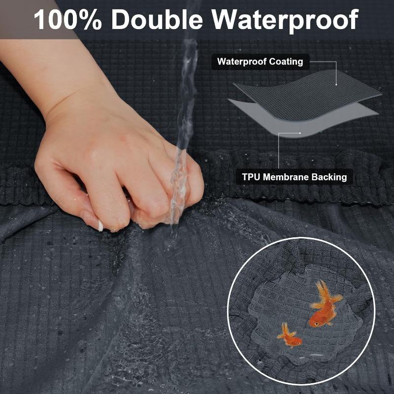 Waterproof Couch Cushion Covers Washable Thick Jacquard Fabric Single Sofa Cushion Covers Stretch Slipcovers 2025