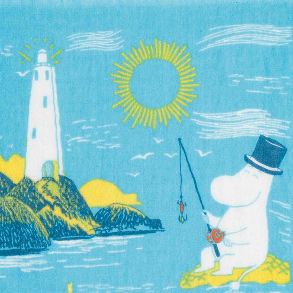 Marushin Gauze Face Towel Callastus Made in Imabari 1405020100 "Moomin" 34x80cm, Gauze, Japan, Towel,