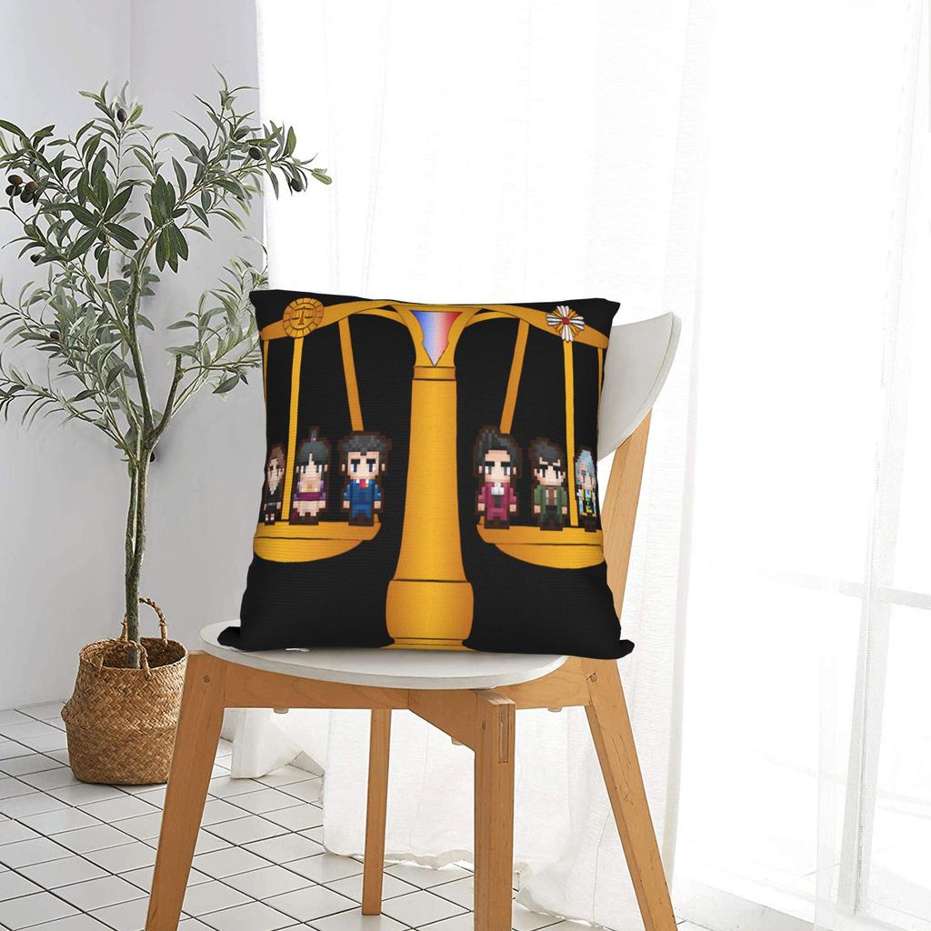 Pillow Cover Ace Attorney Retro Trendy Pillow Case For Living Room Sofa Pillowcases