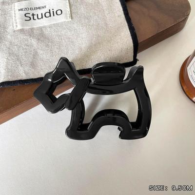 Extra-Large Hair Clip For Thick Hair New Minimalist Design Clip For Back Of Head Cartoon Puppy Hair Accessory