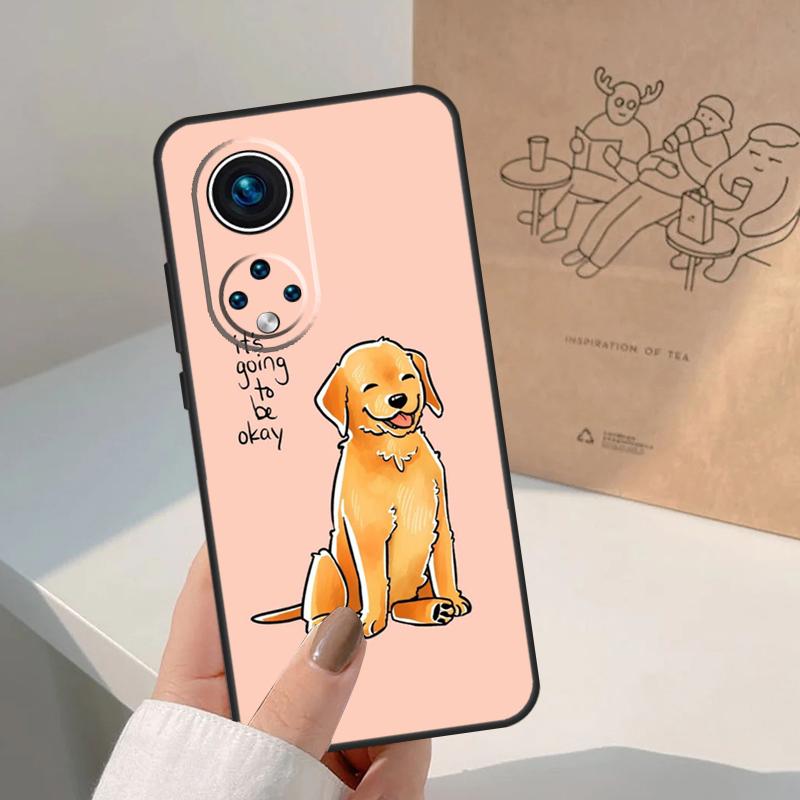 Cartoon Golden Retriever Dog For Honor Magic 8 Pro 7 6 5 Lite Case For Honor Win RT 200 400 50 70 90 X8b X9a X9b X9c X9d