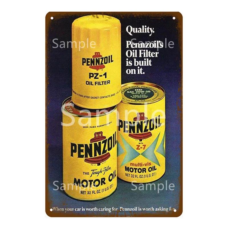 Mobil 1 Racing Motor Oil Vintage Plaque Tin Sign Rocket Metal Sign Wall Decor For Garage Car Shop Plate Race Fuel Poster YK065