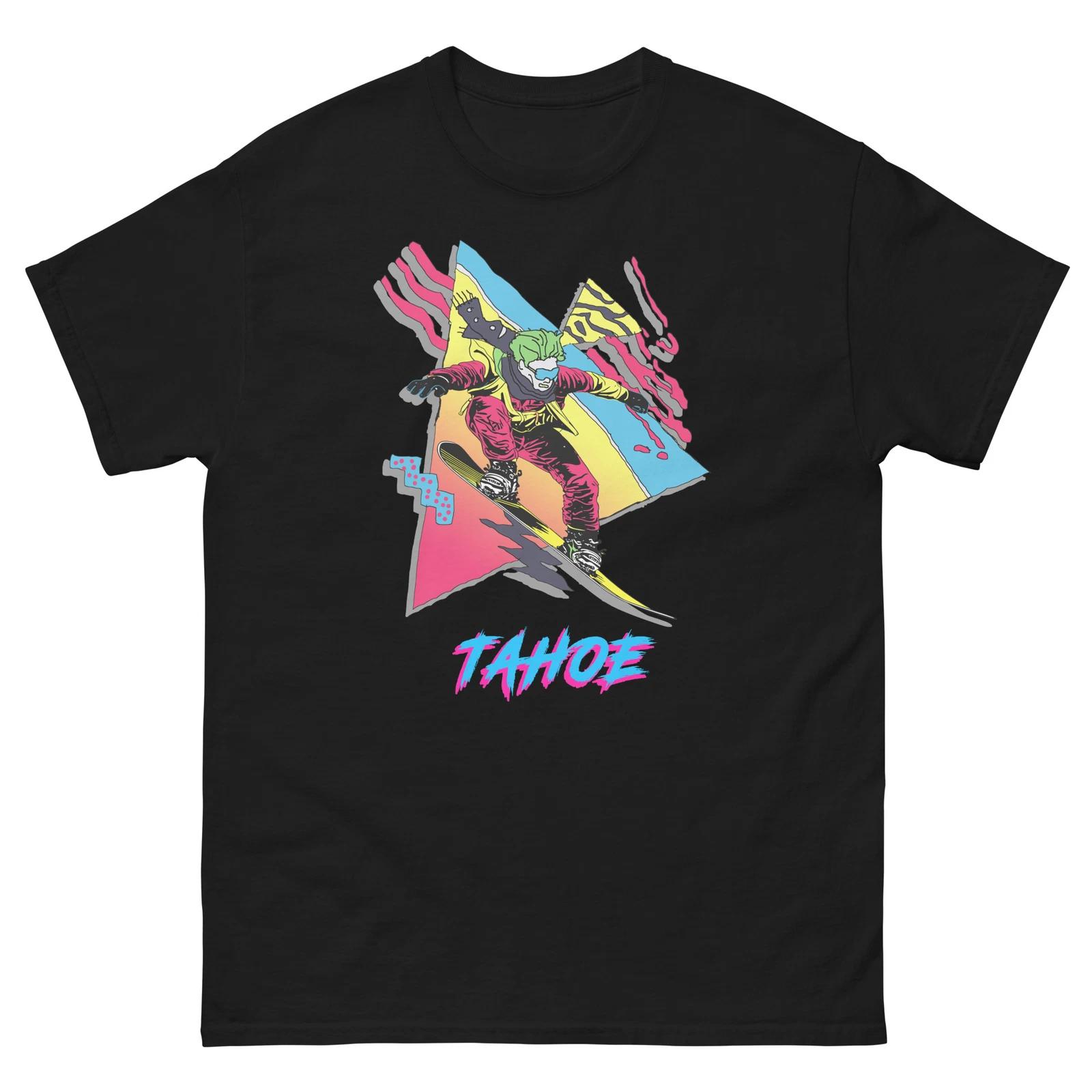 Tahoe Ретро Сноубордист 80-е 90-е Сноубординг Футболка 4XL
