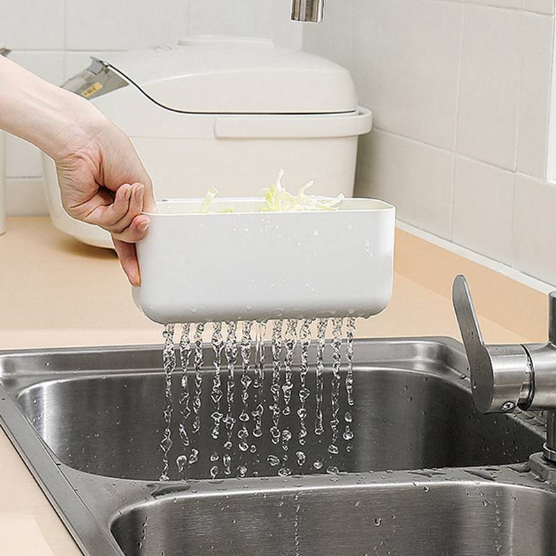 Over The Sink Shelf Organizer, Hanging Drain Rack for Sponge Soap Brush, Dishware Drying Basket, Space Saving Kitchen Accessory