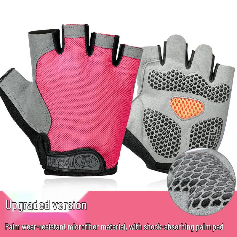 Unisex Anti-slip Half-Finger Sports Gloves for Fitness, Cycling, Mountaineering, and Pull-ups