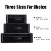 Indian Factory Metal Cash Box with Combination Lock, Money and Coin Organizer for Shop, Office and Home, Black, 16D x 19.8W x 9H Centimeters