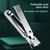 Nail Clippers Ultra-thin Foldable Stainless Steel Portable Nail Clipper,anti-splash Home Nail Scissors