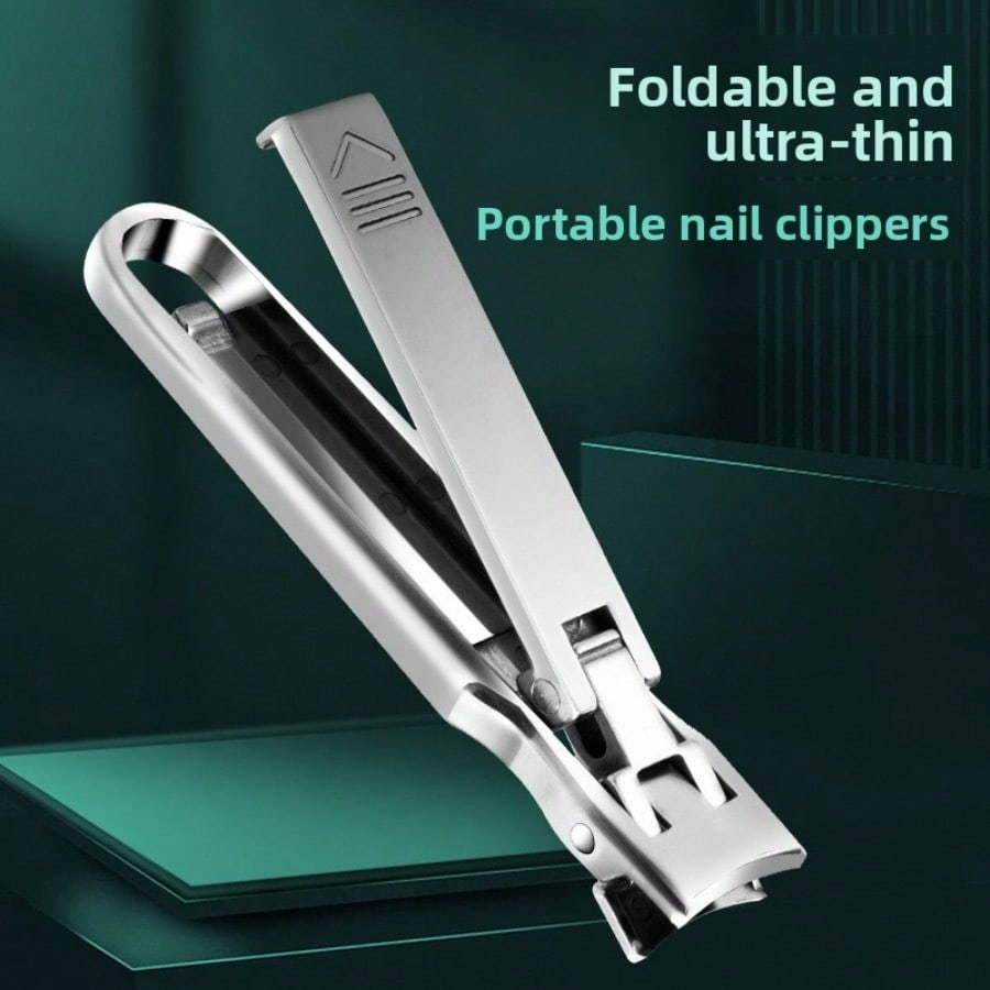 Nail Clippers Ultra-thin Foldable Stainless Steel Portable Nail Clipper,anti-splash Home Nail Scissors
