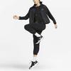 Nike Solid Color Letter Logo Print Stand Collar Zip Jacket Women Jacket Black DX0264-010