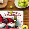 1PC Christmas Gnome Placemats Linen Table Mats for Party Dining Decor Non-Slip Heat-Resistant Kitchen Dinner Table Mats