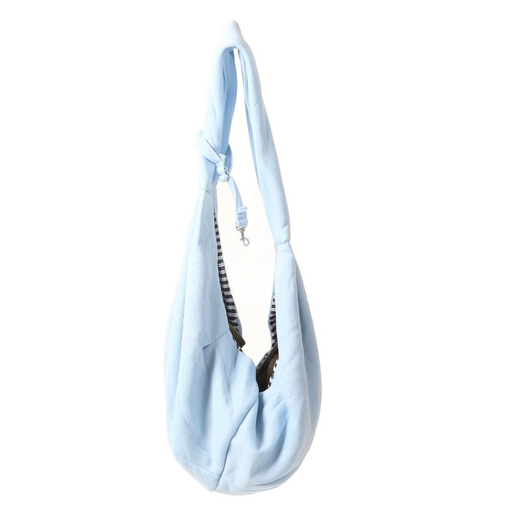 Pet Shoulder Bag Polyester Handsfree Soft Strap Dog Sling Carrier Bag with Safety Hook for Outdoor