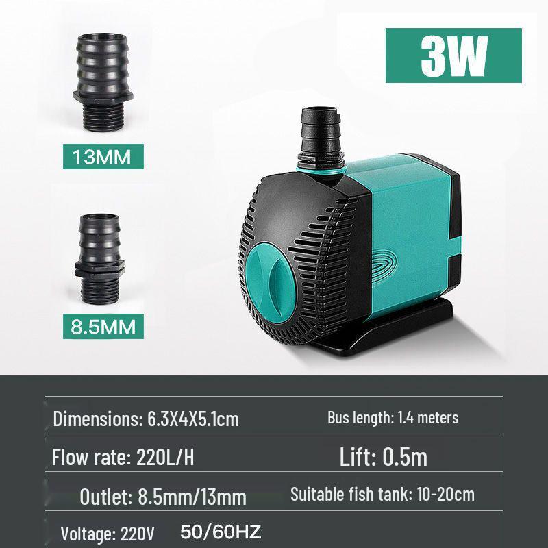Ультратихий погружной аквариумный насос-фильтр SQG