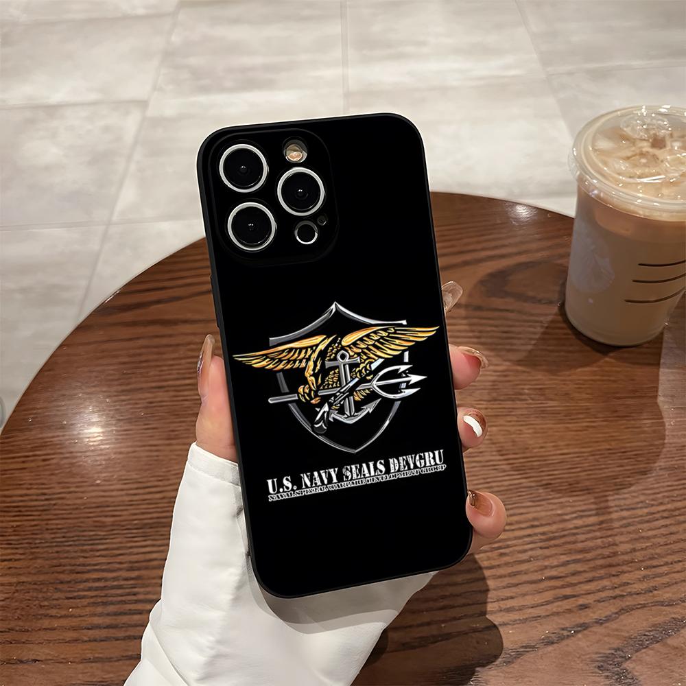 

PRF Police S-SEAL Team Phone Case For Iphone 16 Pro Max 14 12 15 Plus 17 Pro Max 13 Pro 11 Xr X Xs 8 7 Plus Back Cover iPhone15 Plus
