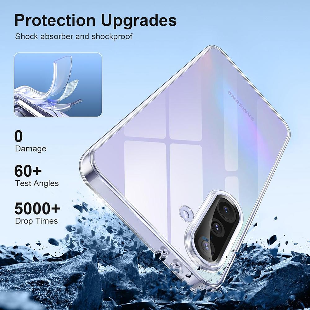 Silikonové pouzdro pro Samsung Galaxy A56 A36 A16 A06 A55 A35 A25 A15 A05s A54 A14 A34 A24 Ultra tenký měkký zadní kryt Průhledná skořepina