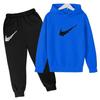 Kids Autumn Winter Hoodie Boy Girl 3-13Yrs Letter Print Clothing Casual Top+Trousers 2P Child Gift Brand Sports Coat Jogging Set