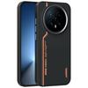 ABEEL For Honor Magic8 5G Magnetic Case Micro-Embossing 6D Printed PC TPU Aluminum Alloy Leather Phone Cover