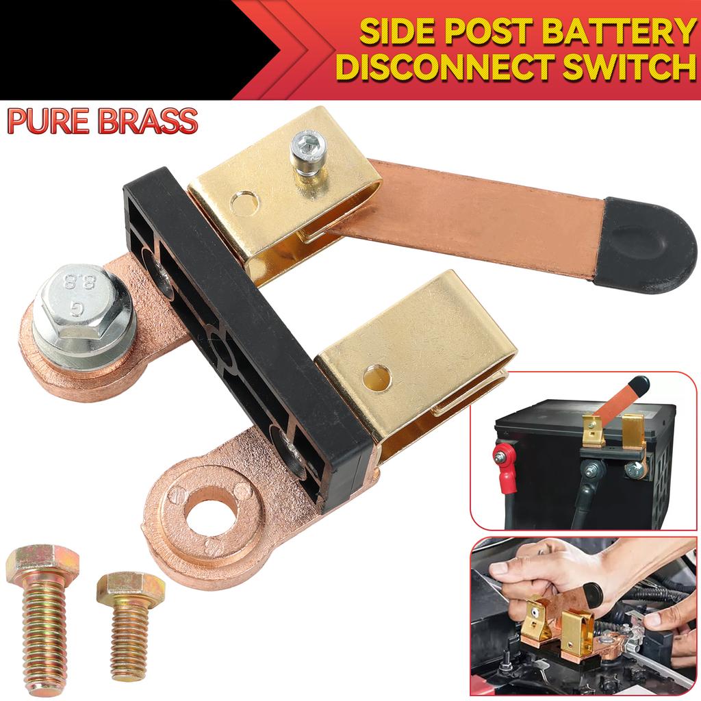 Side Post Knife Blade Master Switch 12V 24V Battery Disconnect Switch For Auto Car RV Boat Truck Battery Cut Off Shut Off Switch