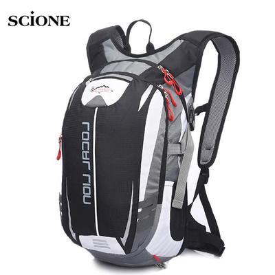 LOCALLION 18L Mountain Bike Black White Patchwork Bag Reflective Cycling for Teenage Girls Rucksack
