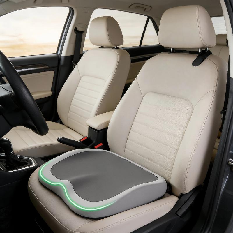 Cuscino Sedile in Memory Foam per Auto Multiuso Ergonomico per Sedia da Ufficio Cuscino Comodo per Supporto Sedile Auto e Ufficio