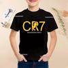 New Summer Polyester Children T-shirts Kids Soccer Clothing CR7 Ronaldo Printed Outdoor Boys Girls T-shirts Sport Fashion Ages 5-14