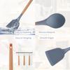 12PCS Cooking Utensils Heat Silicone Baking Kitchenware Set Chef Nonstick Cookware Storage Holder Spoon Brush Spatula Food Tongs Kitchen Gadgets Tools