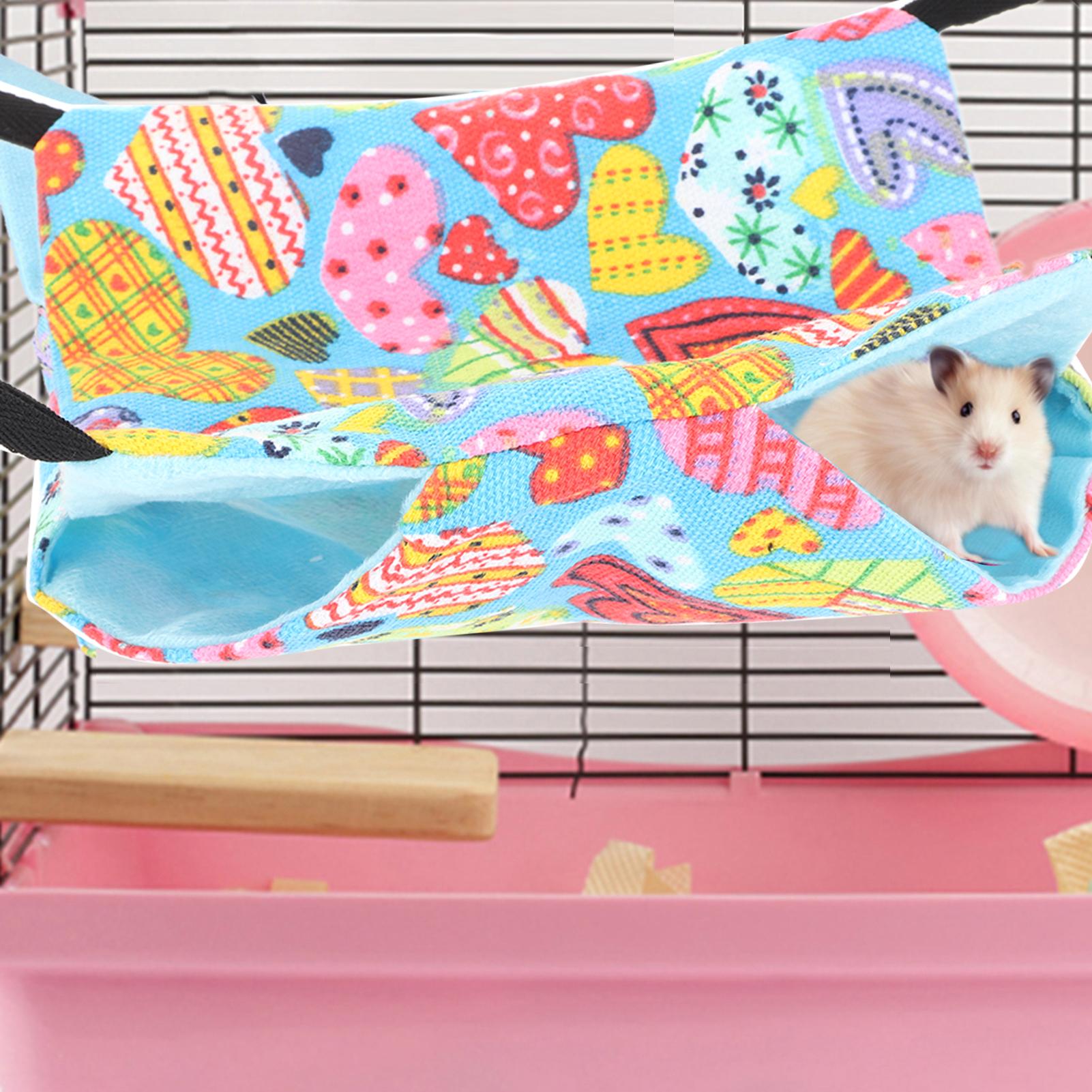 

Pets Hamster Squirrel Hanging Hammock Winter Warm Pet Nest Sleeping Bed Cave Cage Large 35.83x15.75in