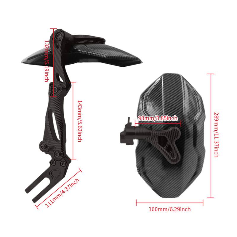 Universal Motorcycle Mudguard Rear Rear Wheel Cover Fender Splash Guard Protector Carbon Fiber For Harley Honda Suzuki Kawasaki