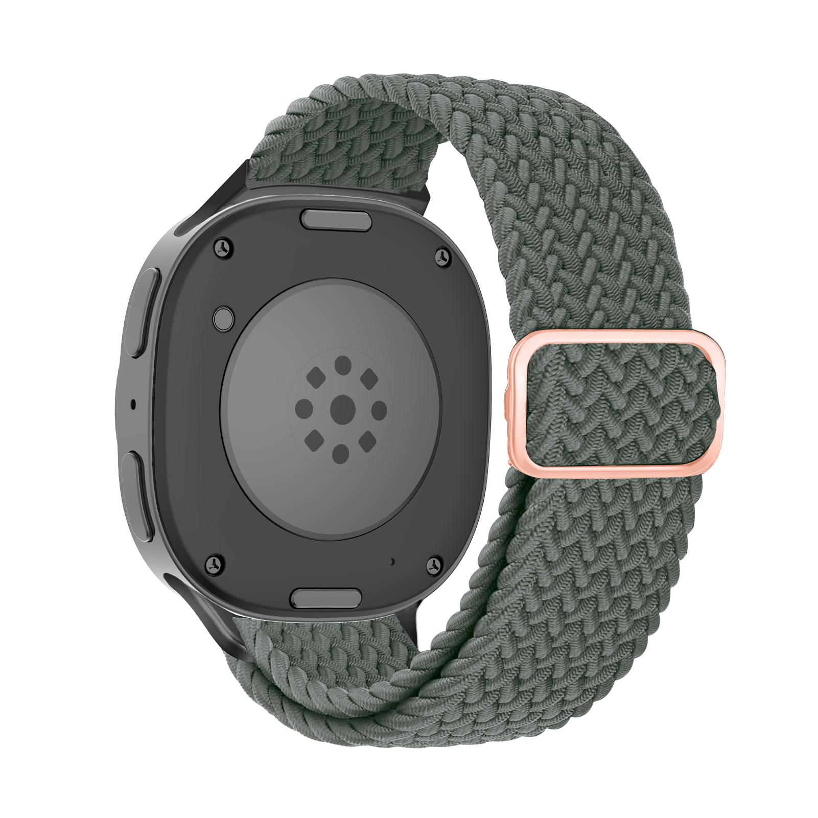 

Плетеный ремешок для Samsung Galaxy Watch 8/8 classic 44 мм 40 мм 46 мм наручный ремень браслет ремешок pulseira Galaxy Watch 8 ремешок Watch 8 classic 46mm оливковый
