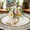 Fun Whimsical Easters Rabbit Eggs Shape Napkin Rings For Childrens Birthday Parties Easy Cleaning Plastic Materials