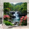 Waterfall Garden Shower Curtain - Multi-Style Bath Decor, Perfect for Those Who Love Nature-Inspired and Practical Designs