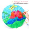 DIY Handbemalter weißer Papierschirm für Kinder – Chinesischer antiker Stil, Bastelaktivität für den Kindergarten