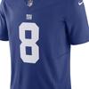 Nike X Kolaboracja NFL New York Giants Daniel Jones Dekolt w serek Pulower Krótki rękaw Koszulka piłkarska Męska góra Niebieska 31NMNGLH8IF-NZ0