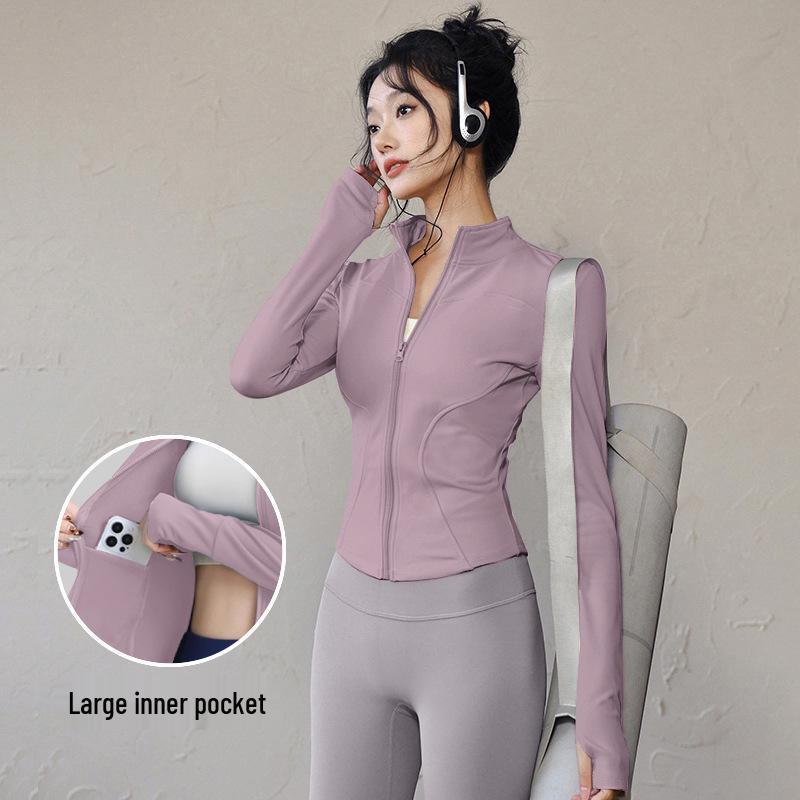 Women's Quick-Dry Slim-Fit UV-Protection Ice Silk Yoga Jacket, Summer 2025