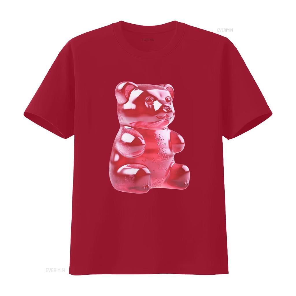 GUMMY BEAR TEE CANDY POP ART TSHIRT SWEETS GIFT FOR MEN WOMEN TEENS PARTY vintage Washed Stylish Versatile Comfortable graphic
