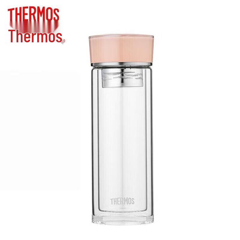 THERMOS Double-Layer Glass Tea Infuser Bottle