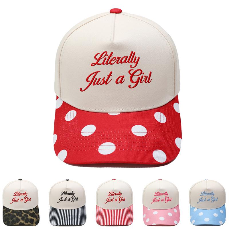Literally Just a Girl Embroidery Color Matching Truck Driver Hat Fun Shade Daddy Hat