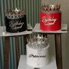 La Mulți Ani Prințesă Topper Acrilic pentru Tort Frumos Regal Transfrontalier Regină Flori Decorațiuni pentru Tort Accesorii pentru Decorat Tortul