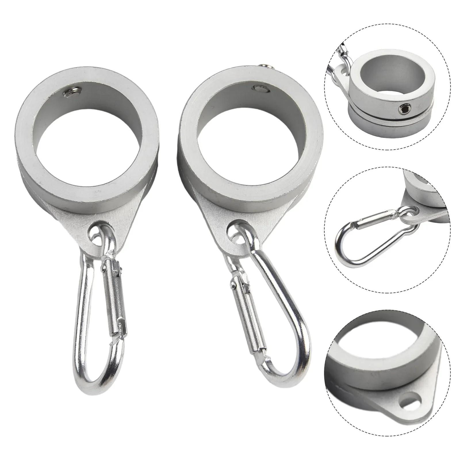 

Exquisite High Quality Brand New Practical Flag Pole Ring Parts 2Pcs Aluminum Alloy Aluminum Pole Swivel Ring Anti-Wrap China Mainland