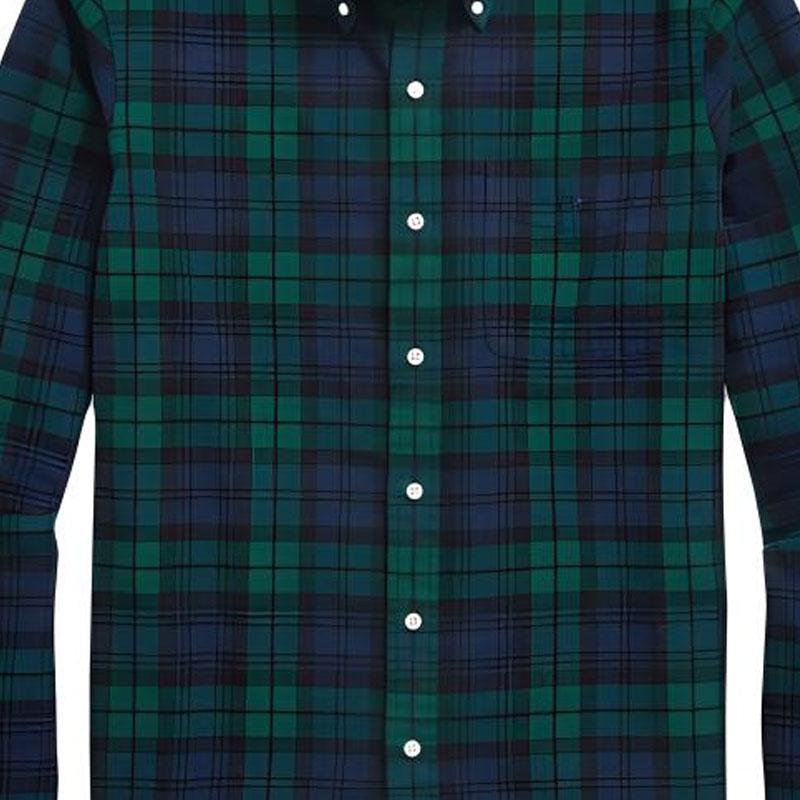 Polo Ralph Lauren Embroidered Plaid Point Collar Long Sleeve Shirt Men Shirts Multicolor MNPOWOV16823881-999