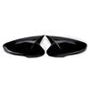 Hyundai Veloster Rearview Mirror Cover 2012-2018, Carbon Fiber Pattern, Gloss Black Finish.