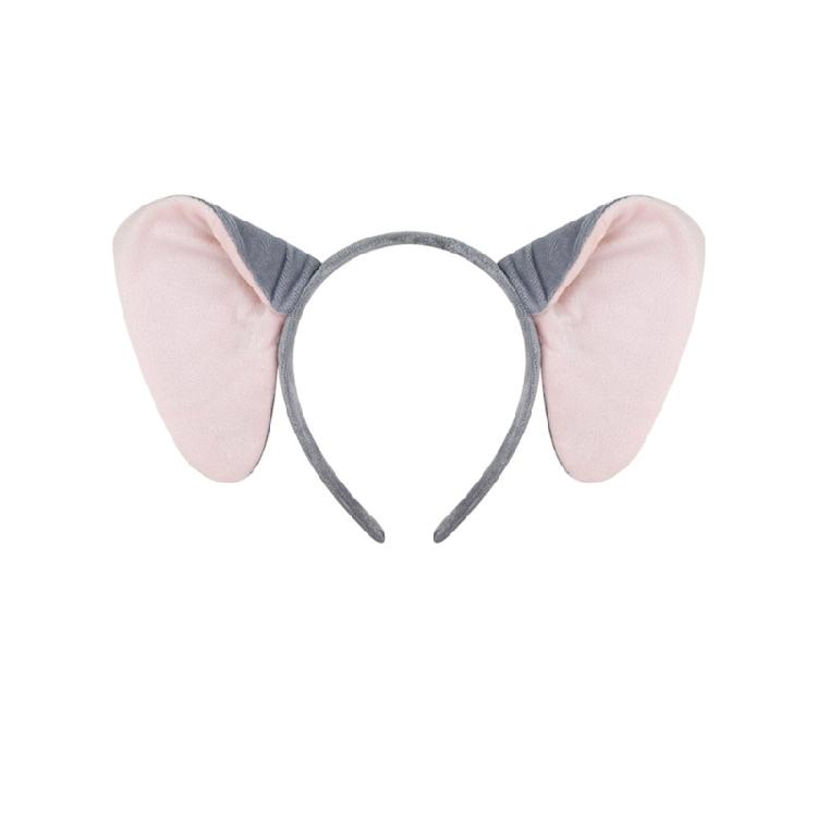 Animal Fancy Costume Kit Accessories Elephant Costume Set with Elephant Ears Headband Bowtie Tail Tutu Skirt 1/3/4Pcs