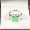 Jade Oval Cut Gemstone With 925 Sterling Silver Ring For Men's #B169 JL375675700955