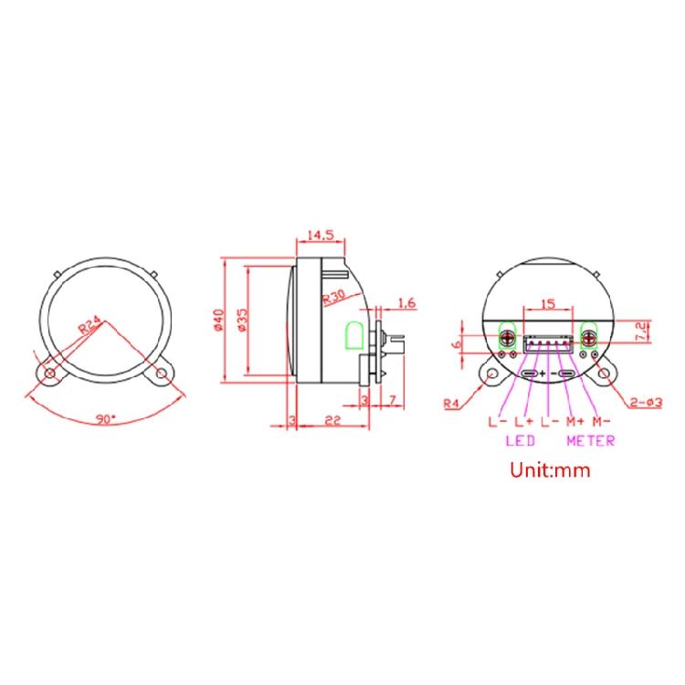 VU-Meter mit hoher Empfindlichkeit Mini Kleines VU-Meter Aufnahme Audiopegel