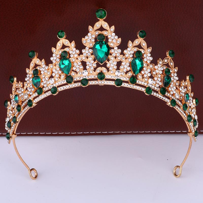 Bridal Crown Headdress Luxury Queen Hairband Wedding Alloy Rhinestone Hair Accessory Crown