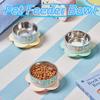 Stainless Steel Pet Feeder Bowl Anti Slip Water Feeder Container Puppy Water Feeder  Wet Dry Food