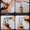 Herramienta Plegable Portátil de Madera y Acero Inoxidable Cuchillo Sacacorchos Abrebotellas de Vino Tinto Herramienta Multifuncional para Exteriores Accesorios de Bar